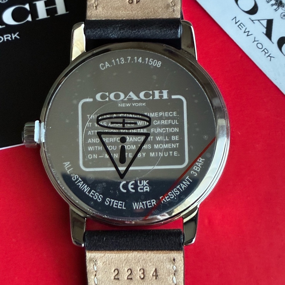 COACH Watch,Coach Black Watch with Colorful Stars - Picture 11 of 14
